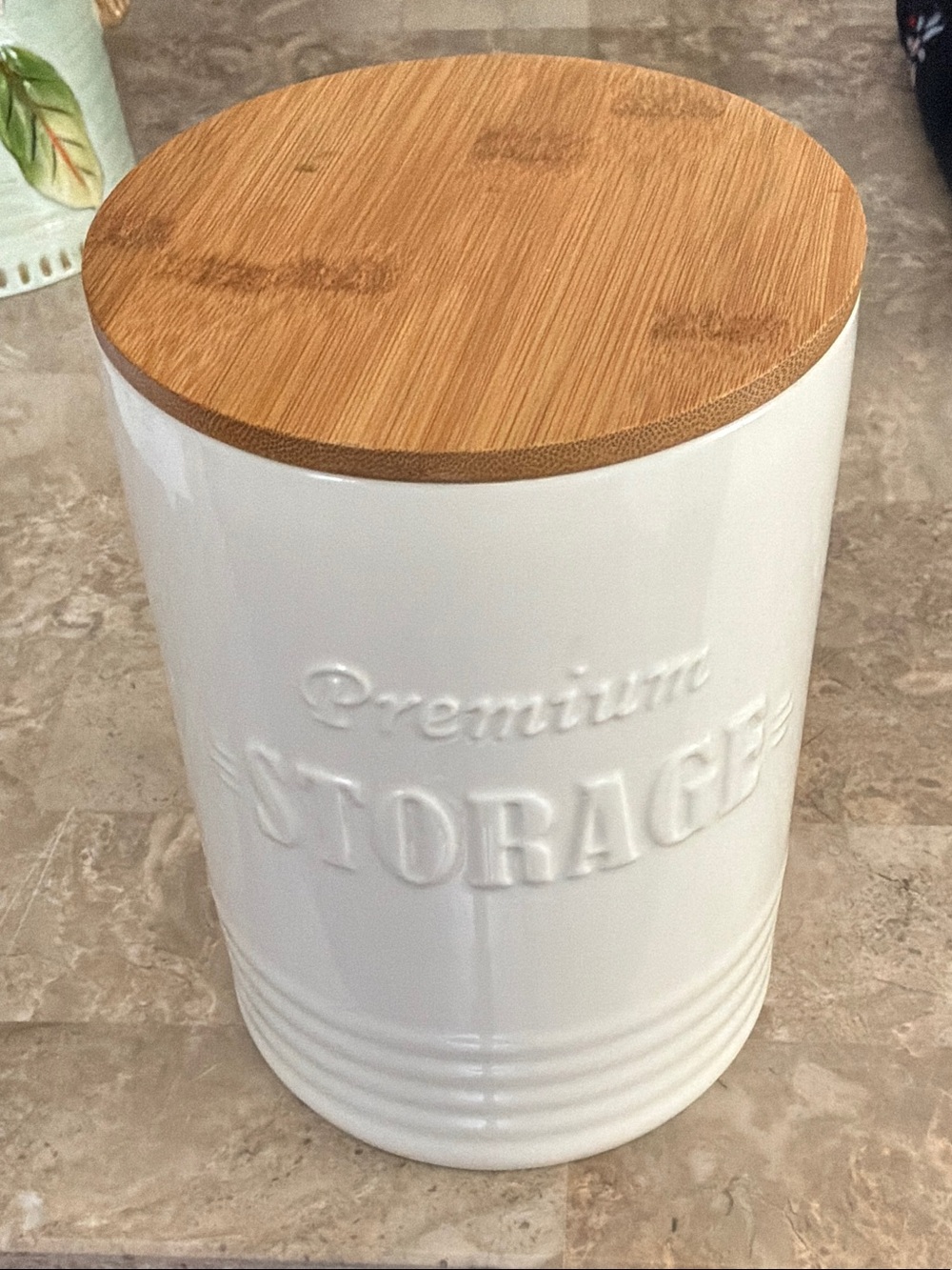 Premium Storage Ceramic Canister with Bamboo Lid - DOWAN